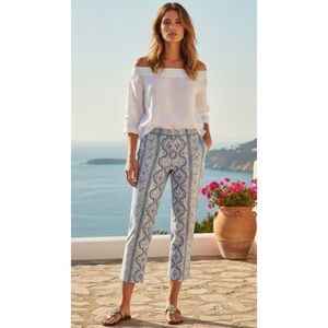 The Limited Paisley Cassidy Fit Crop Pant